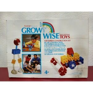 Amway Vintage Grow Wise 51 Piece Top Express Construction Set 1987 with Instruct